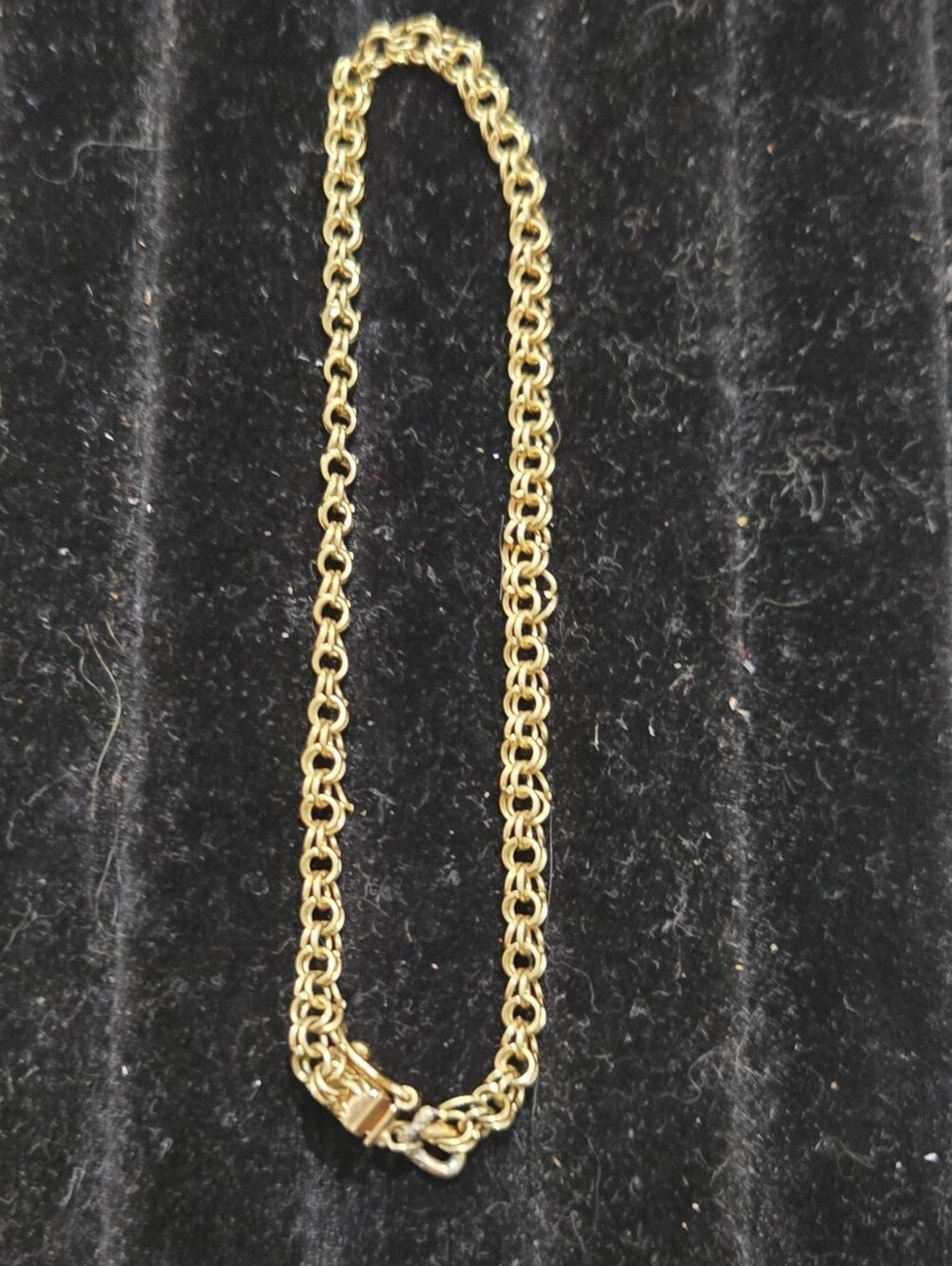 14K Gold Rope Chain Bracelet - Gold - Picture 4 of 4